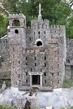 This stone castle is over eight feet tall. Click for bigger photo.