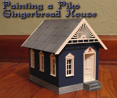 Painting a Piko Gingerbread House