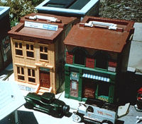 Fisher Price Sesame Steet buildings before conversion. Click for bigger photo.