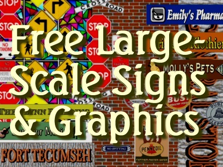 Free Large Scale Signs and Graphics Family Garden Trains