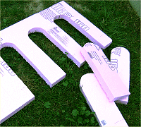 No, I'm not making little tombstones, at least not on purpose. Click for bigger photo.