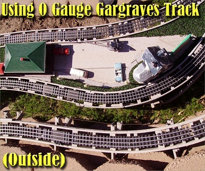 Using O Gauge Gargraves Track (Outside). Click for bigger photo.
