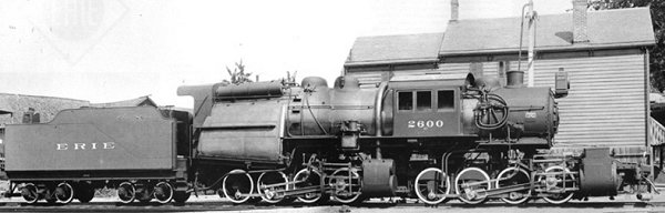The Erie railroad had three camelback Mallets. Click for bigger photo.
