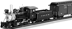 Compare this photo of the Bachmann On30 Mogul with the real Prairie locomotive in the photo above.  