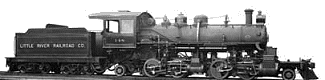 Number 148 was the heaviest locomotive on the LRRR, but it was the smallest and lightest 2-4-4-2 ever built for standard gauge.  Click to see a larger photo.