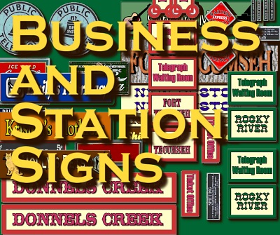 Business And Station Signs